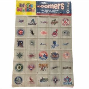 🔵 3 /$15 Zoomers Pinnacle Baseball 30 Stickers - NEW